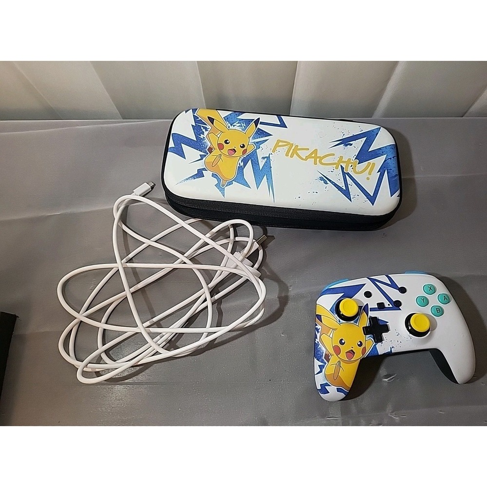 Pokemon Pikachu Ds Wireless Controller And Pikachu Case With Charging Cord